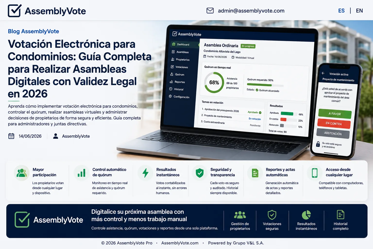 Cómo organizar una asamblea virtual de condominios