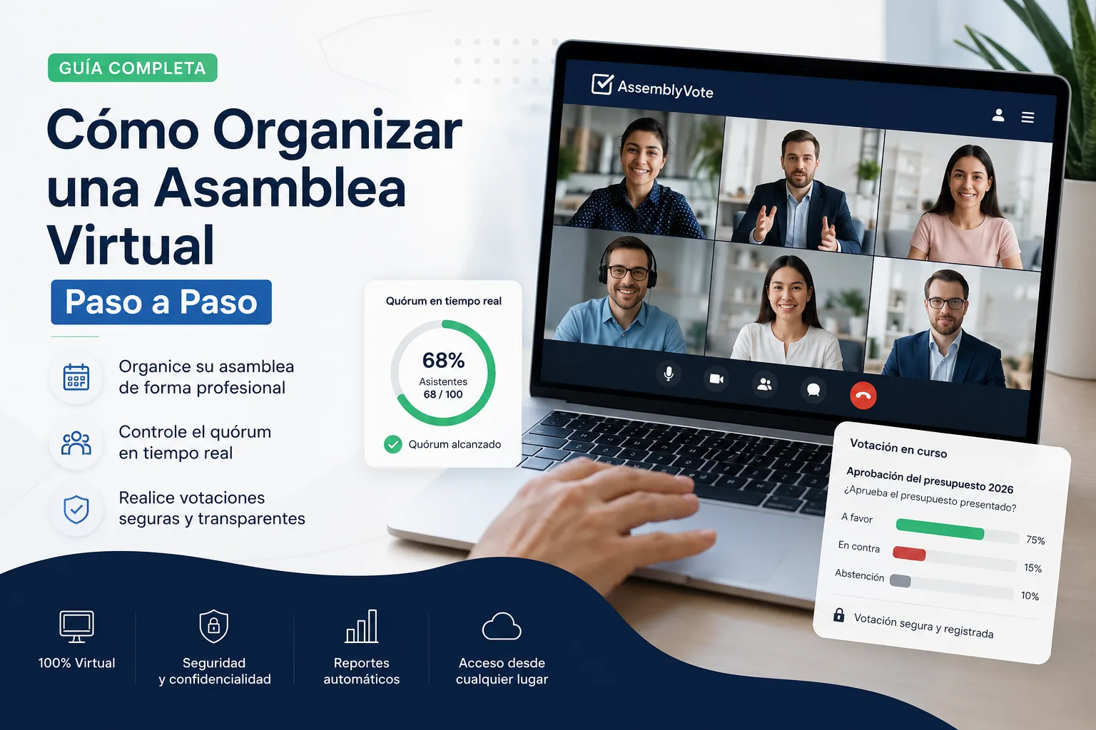 Cómo Organizar una Asamblea Virtual Paso a Paso