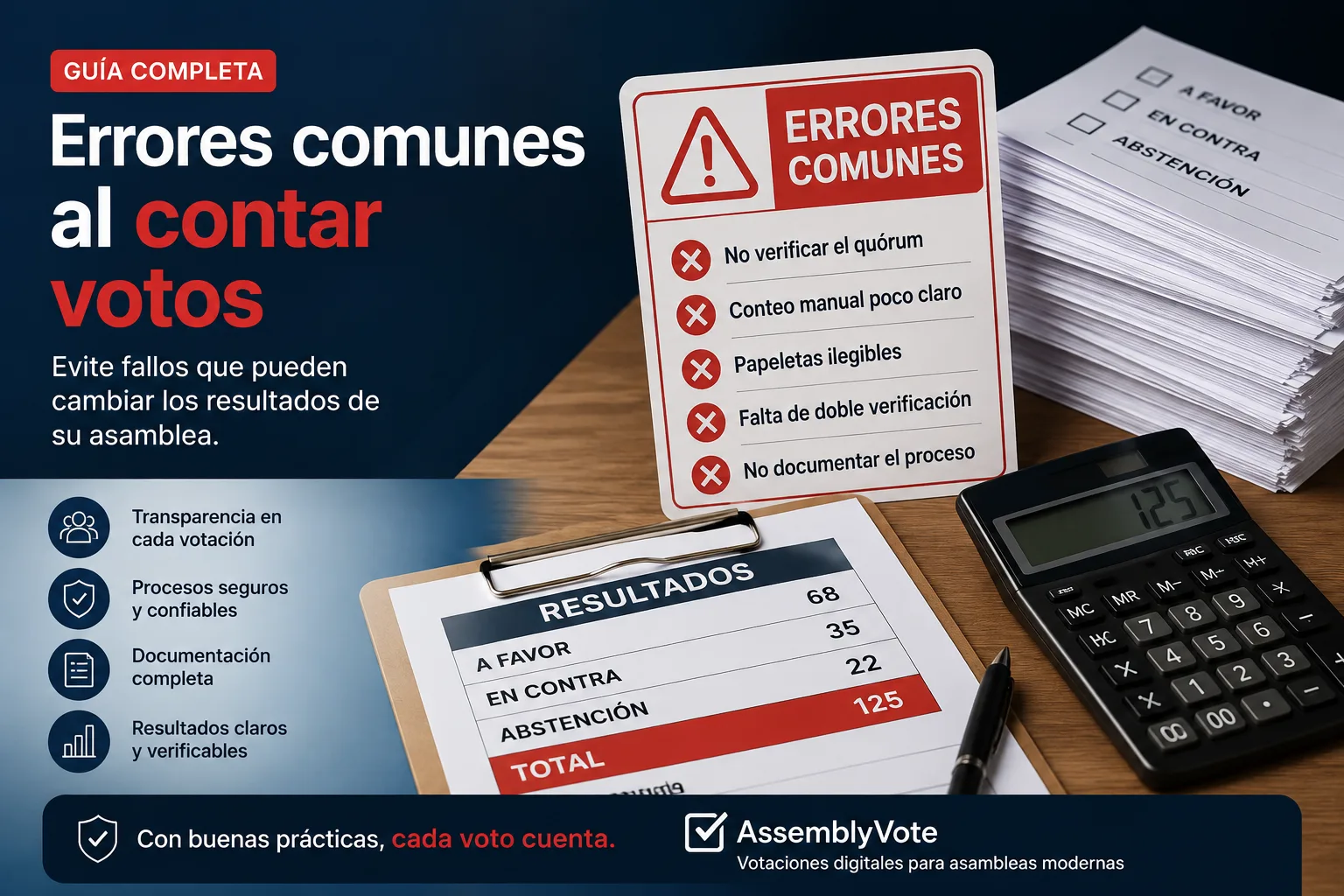 Errores comunes al contar votos
