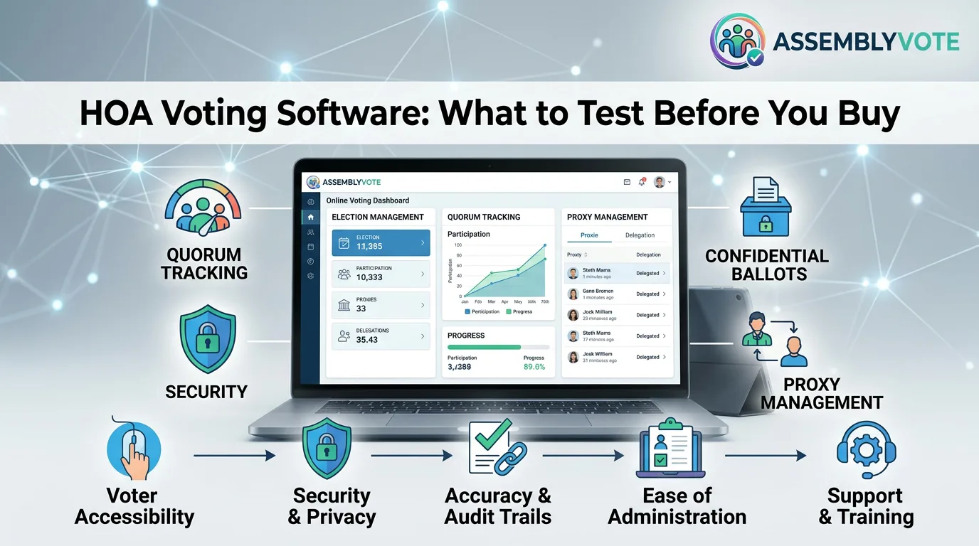 HOA Voting Software: What to Test Before You Buy