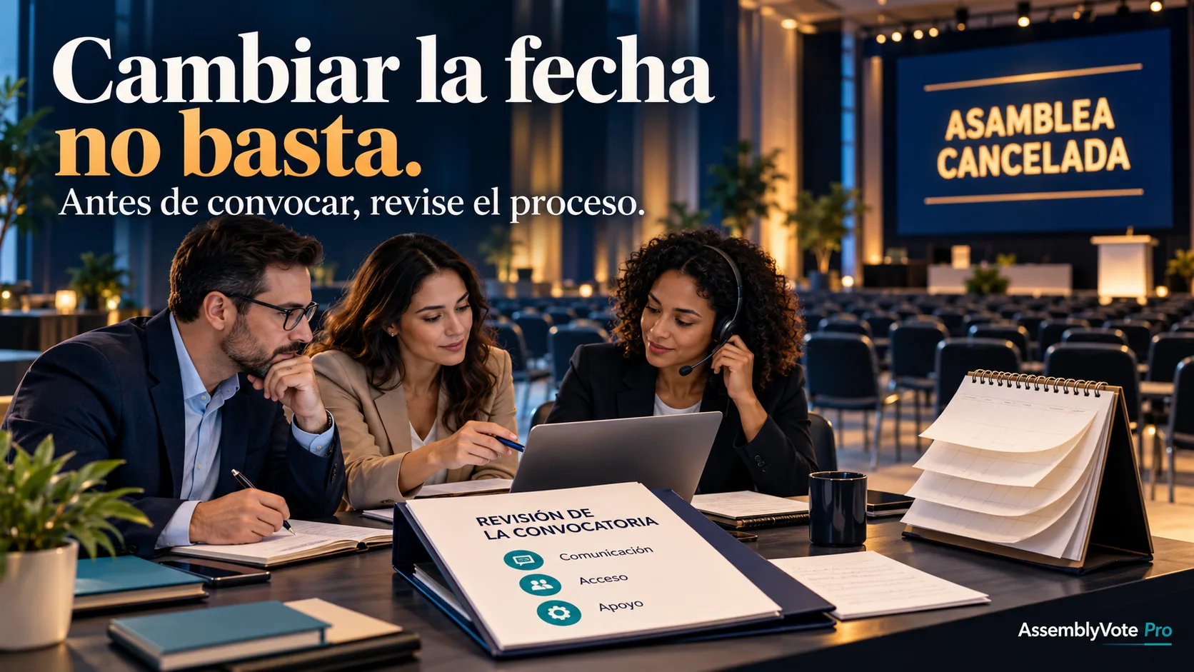 Momentus canceló su asamblea tras varios aplazamientos: qué revisar cuando cambiar la fecha no funciona